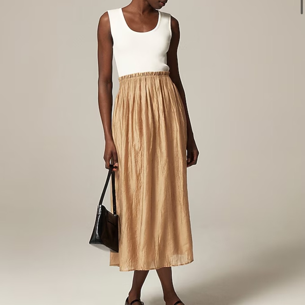 J. Crew Women’s Gathered-Waist Mixy Dress Size XS